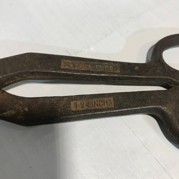 Vintage Forged Steel 12.”  Heavy-Duty Tin Snips Scissors - Picture 2 of 7
